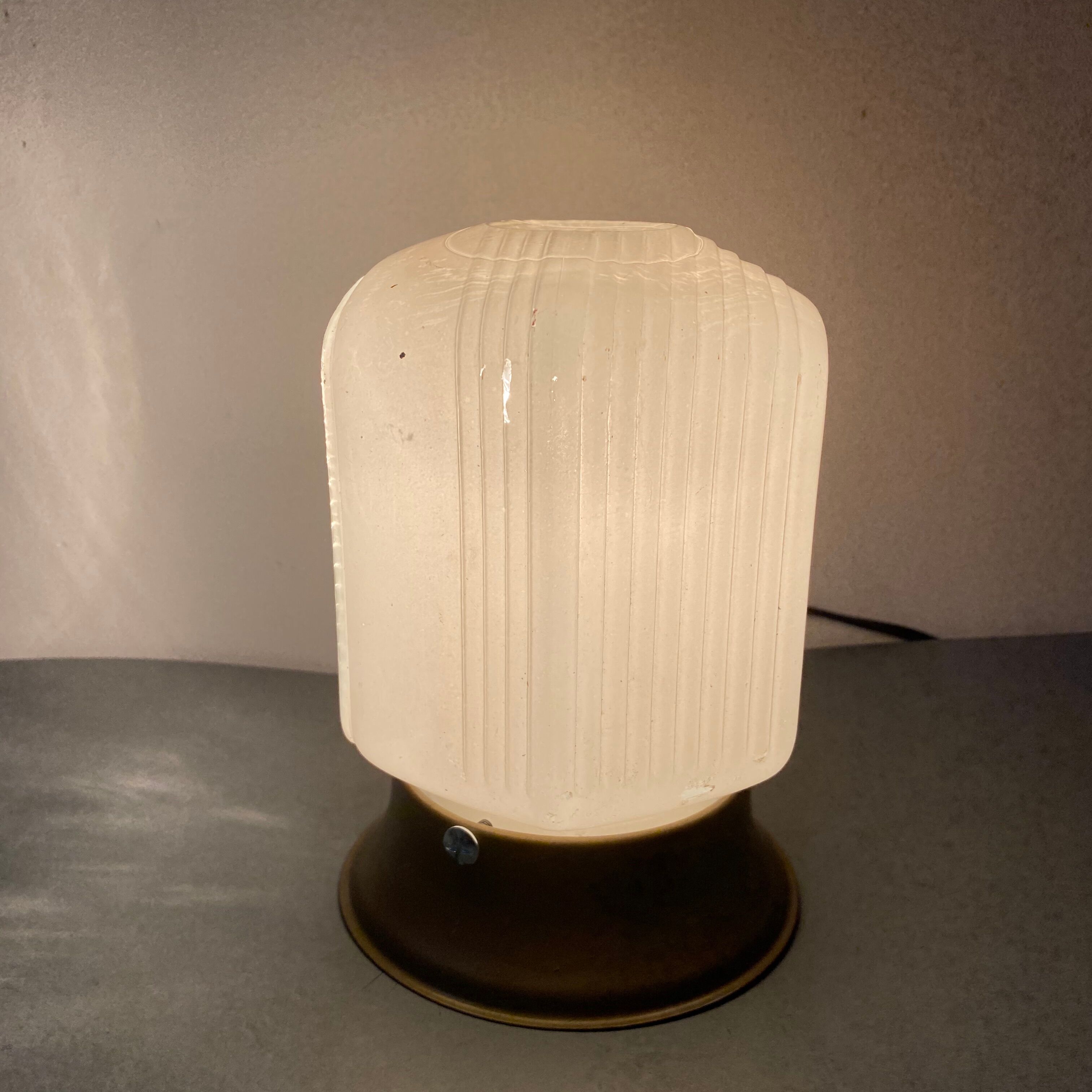 Old wall sconce in glass