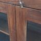 Old wooden glass cabinet