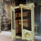 Bookcase in gilded wood and restored wood from the Napoleonic III period.