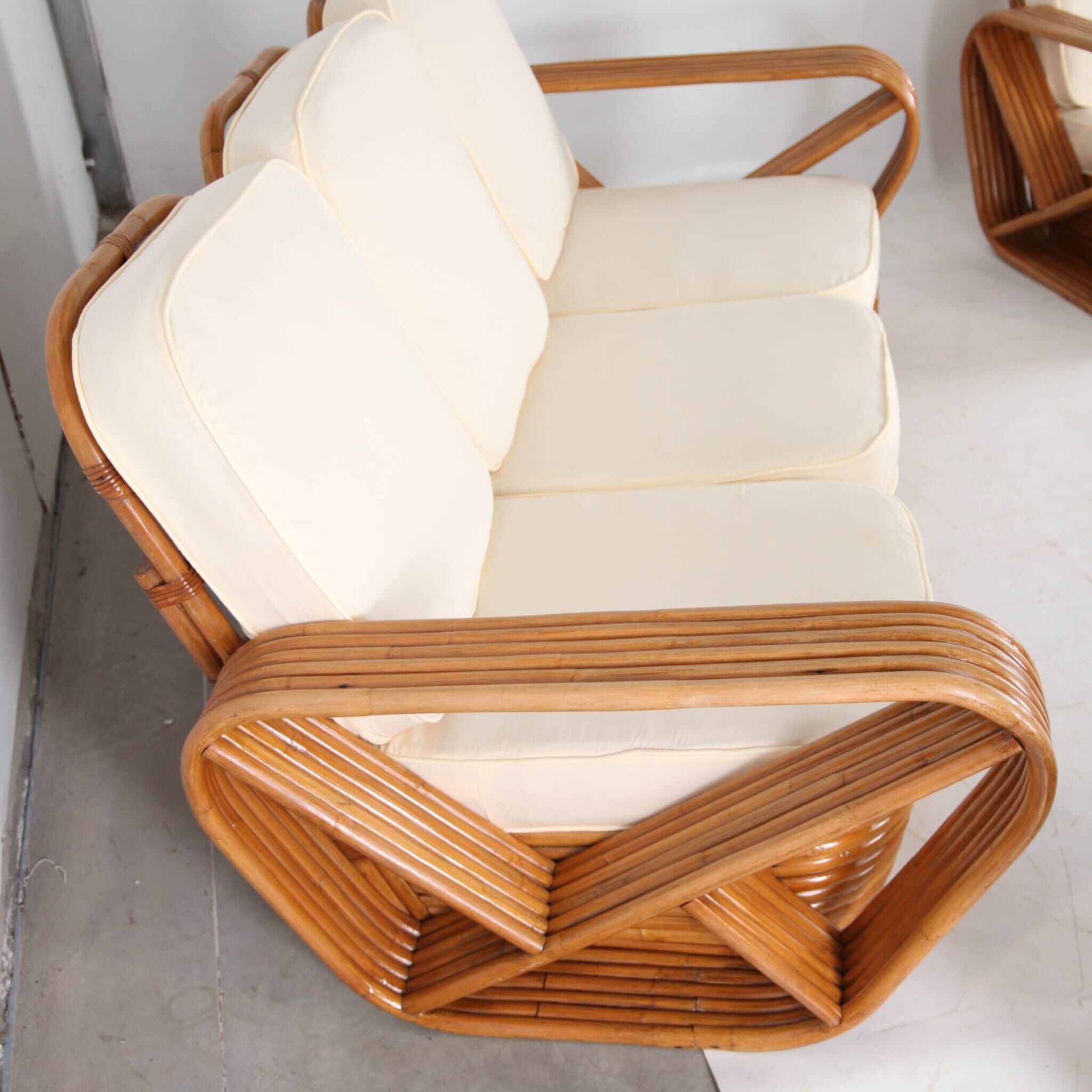 Salon en rotin de Paul Frankl