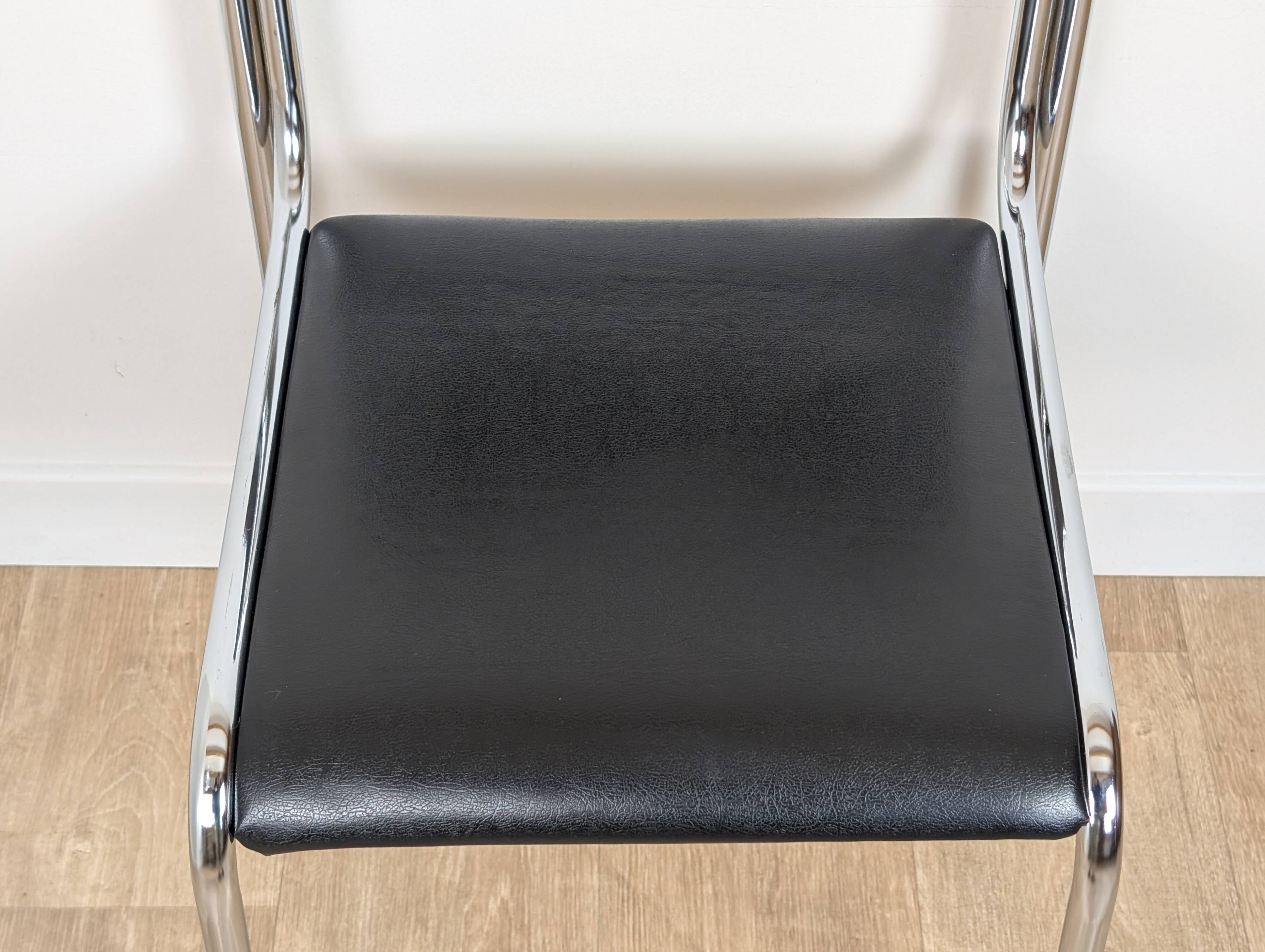 Pair of chrome chairs