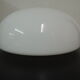 Round opaline ceiling light