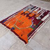 Handmade wool rug Morocco 3 x 2 m