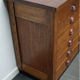 Dutch apothecary furniture in oak mid-twentieth century