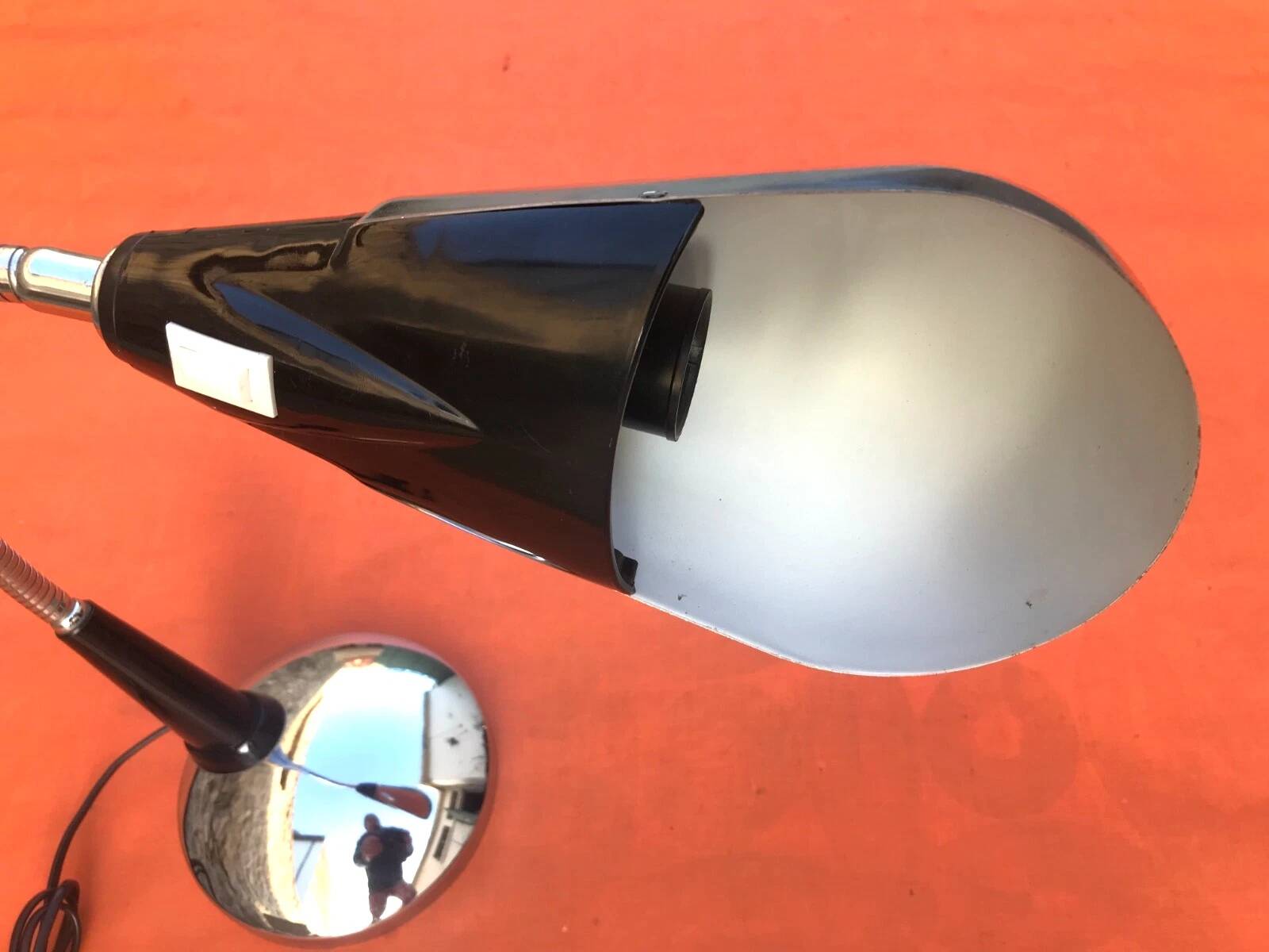Lampe de bureau italienne dans le style d'Angelo Gaetano Sciolari, années 1970
