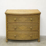 Chest of draweers  in braided rattan