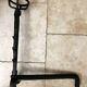 Pair of 18th century wrought iron andirons, log-carrying andirons