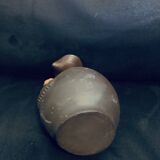 13cm candle holder in the shape of a jug in stoneware, old vintage Norman pitcher
