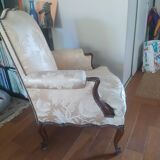 Bergère ancienne de style Louis XV
