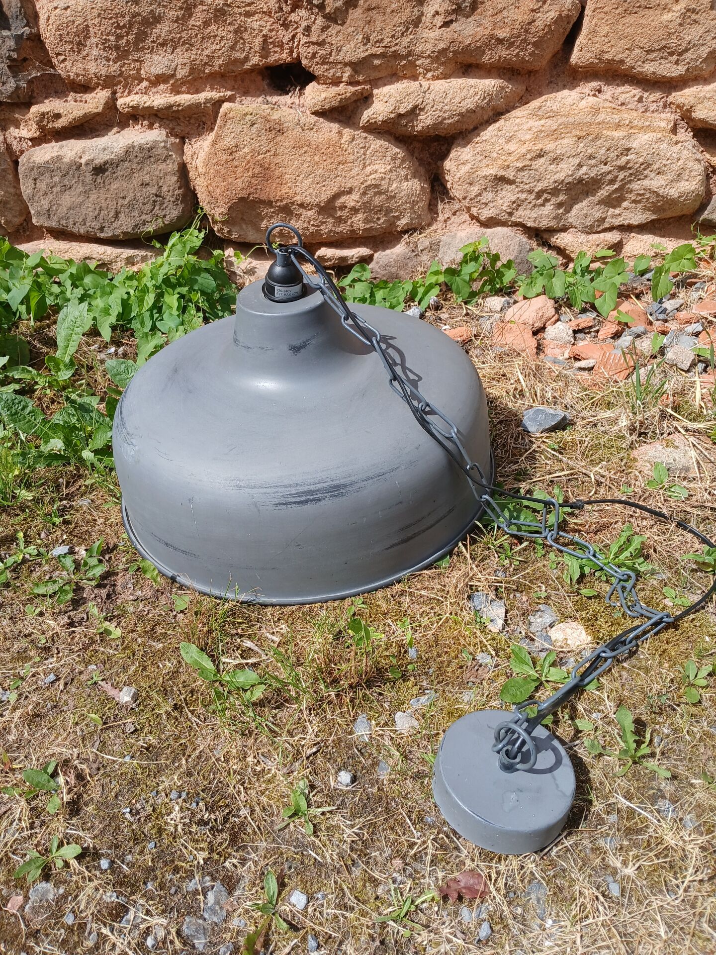 Large industrial/vintage pendant light