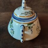 Sugar bowl, Angoulême art earthenware factory, Le Renoleau