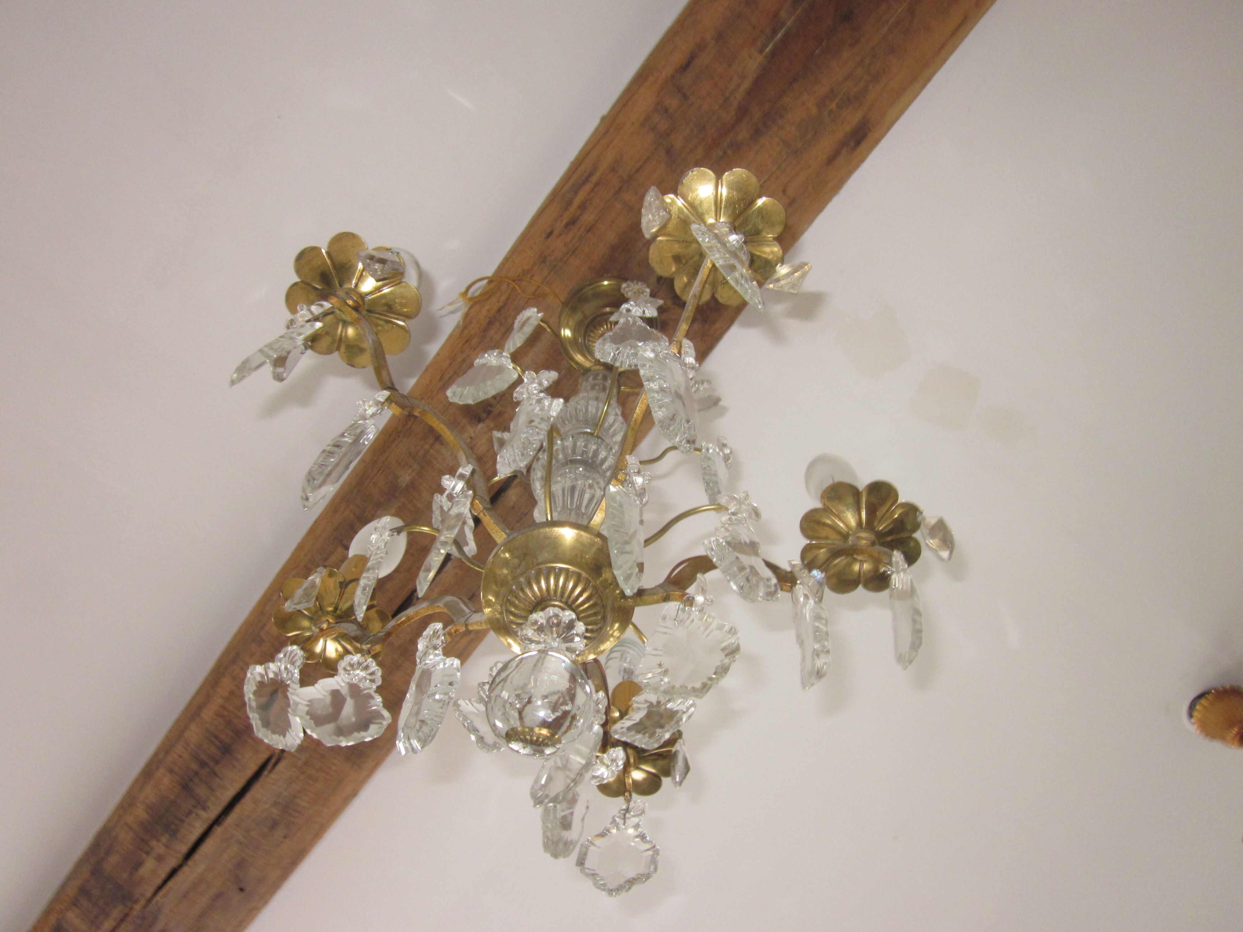 Old stamps chandelier