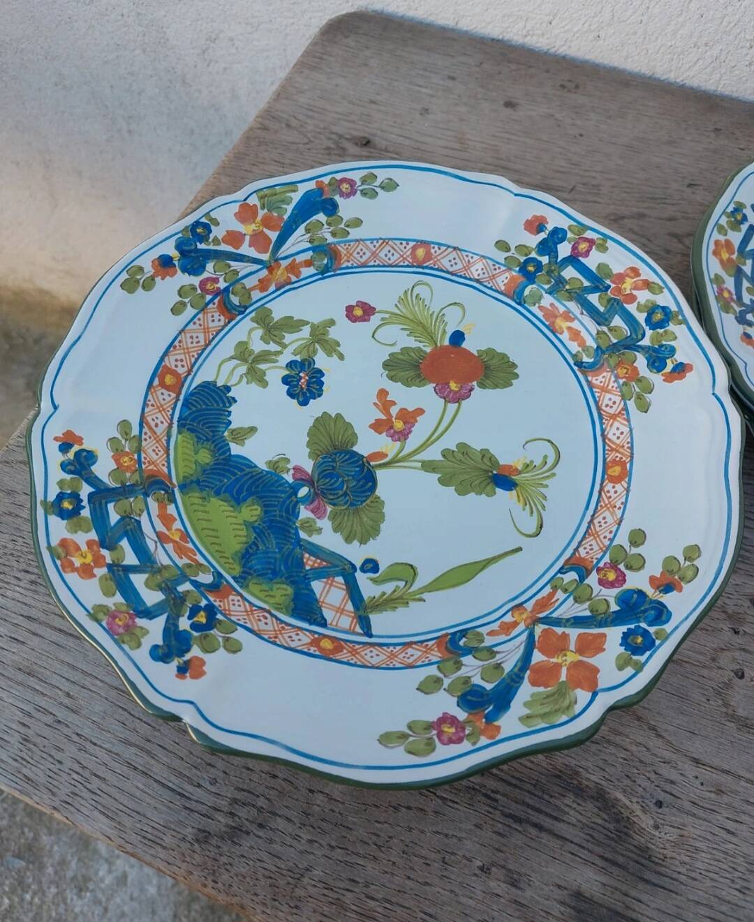 4 vintage plates Italy Christian Dior