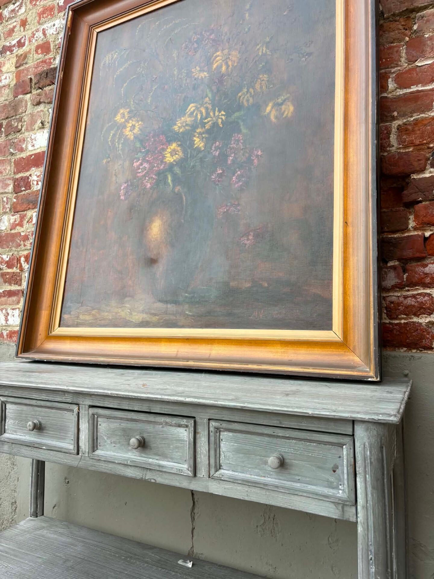 Grand Old Painting – Still Life Flower Bouquet