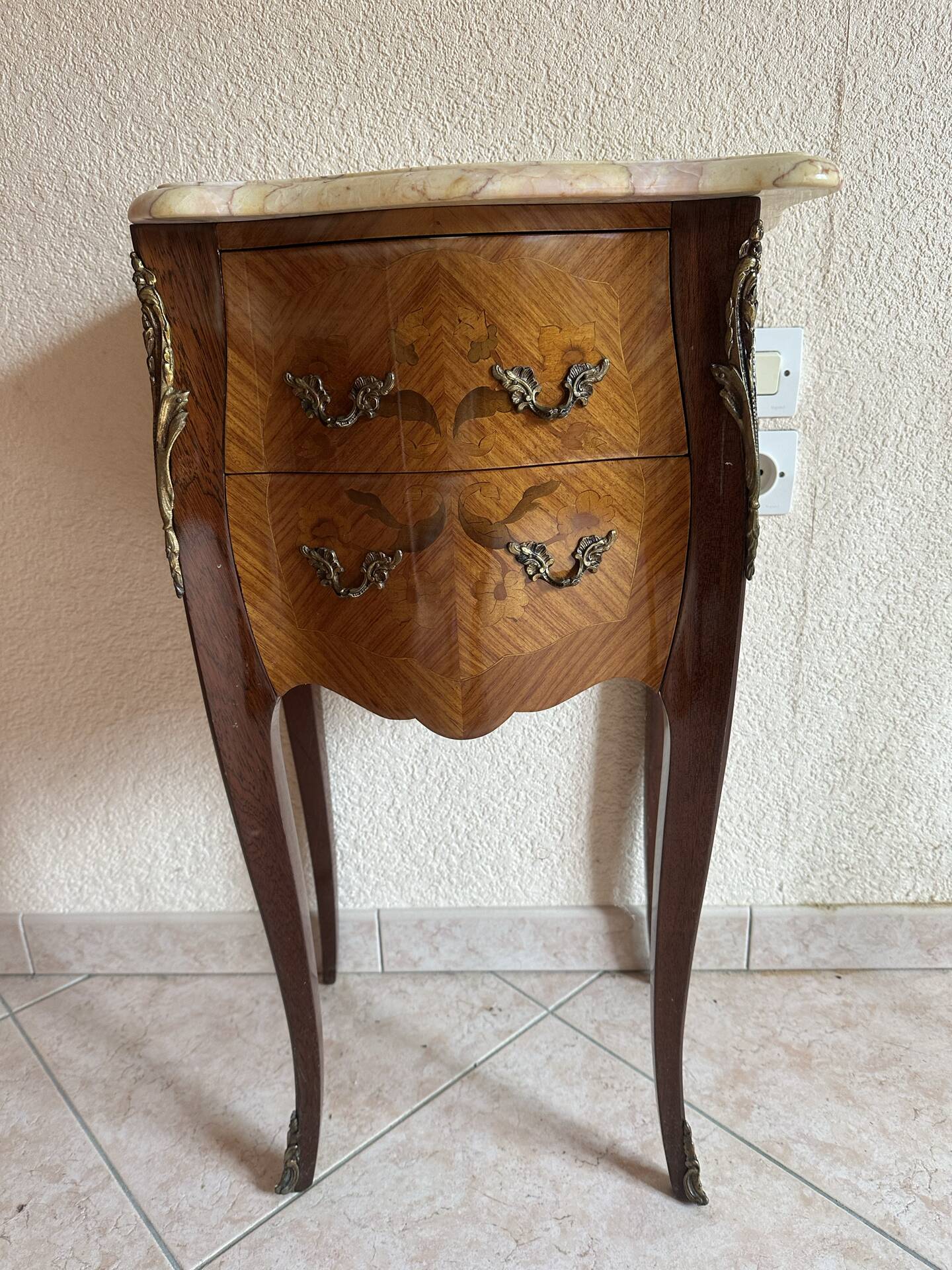 Louis XV style bedside table