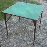 Vintage folding games table