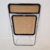Italian pair of "Elios" folding chairs by Colle d'Elsa, 1980's
