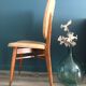Set de 5 chaises aux pieds compas scandinave vintage 1960