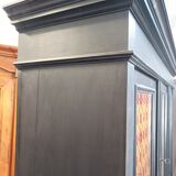 Vintage painted wooden bookcase