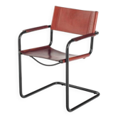 Cantilever chairs model MG5 in leather edition by Matteo Grassi. Italy, 90s