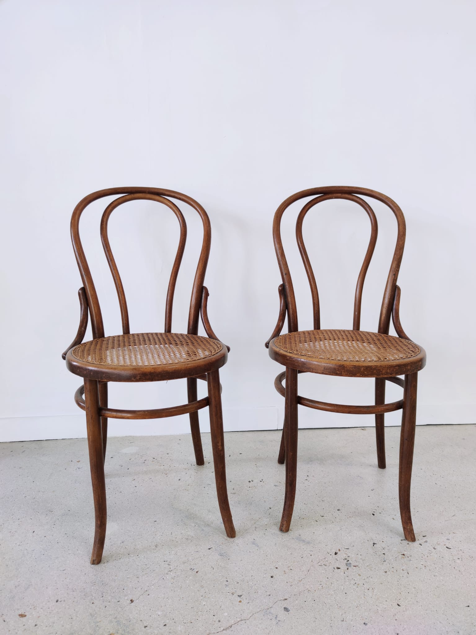 Pair of chairs cannée Fischel bistro