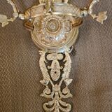 Pair of bronze sconces dore, Empire style