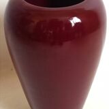 Bordeaux ceramic vase Height 30 cm