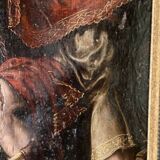 Fragment of an oil on panel, 18th century