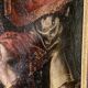 Fragment d’une huile sur panneau, XVIIIème siècle