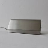 Pair of wall lights with adjustable shutters in brushed aluminum