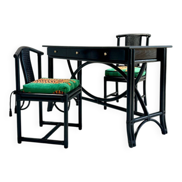 Gasparucci Italo office set / Jokhang Tiger velvet, designed by J. Hartig, Schumacher