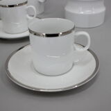 1964 Jaroslav Jezek Exlusive Porcelain Tea Set "Nefertiti", Czechoslovakia
