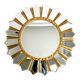 Large gilded Italian XXL Regency Sunburst Wall Mirror | diameter 93 cm