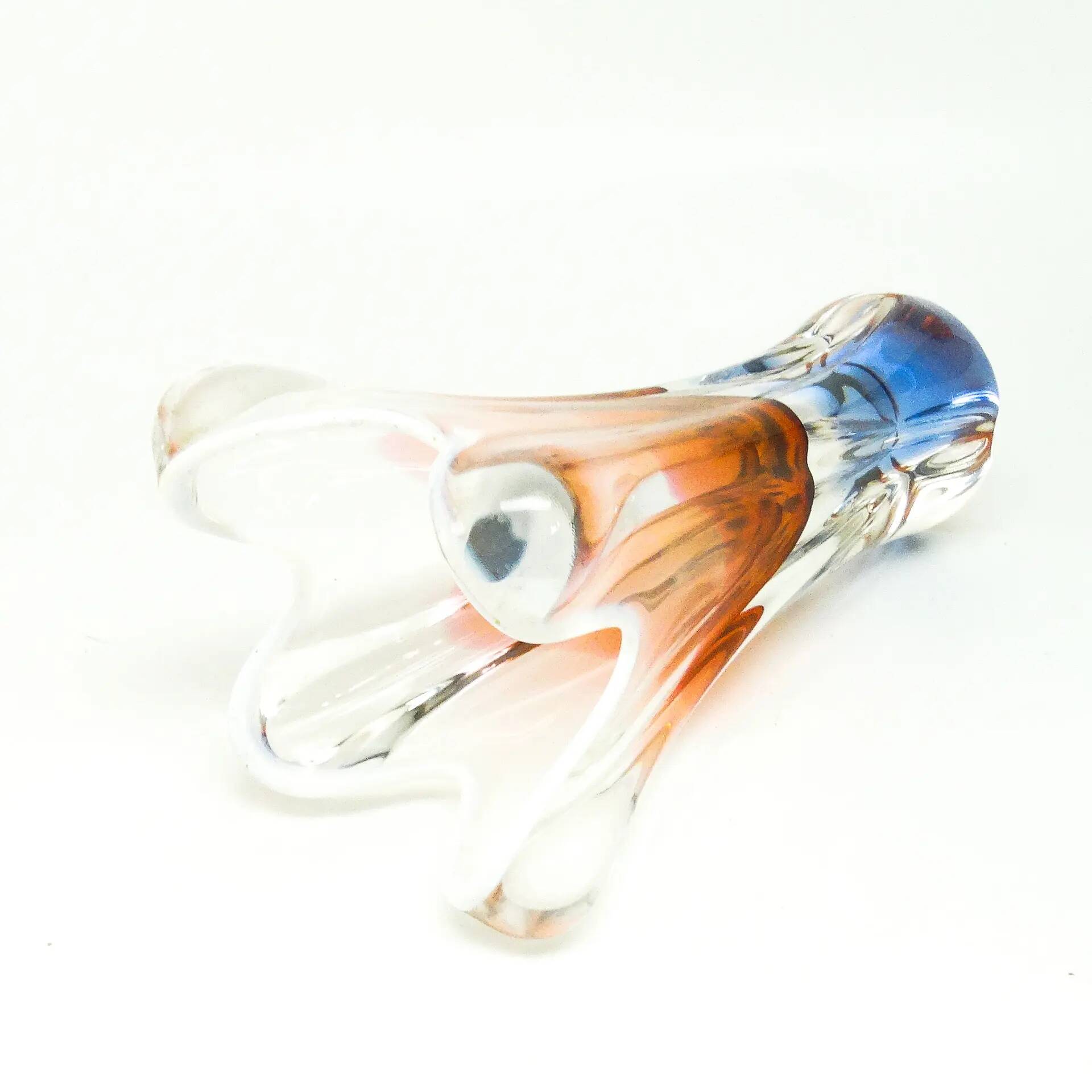 Mid-century modern vase, glass, designed by J. Hospodka, Czechoslovakia, 1960s