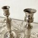 Paire de chandeliers et bougeoirs modulables style anglais