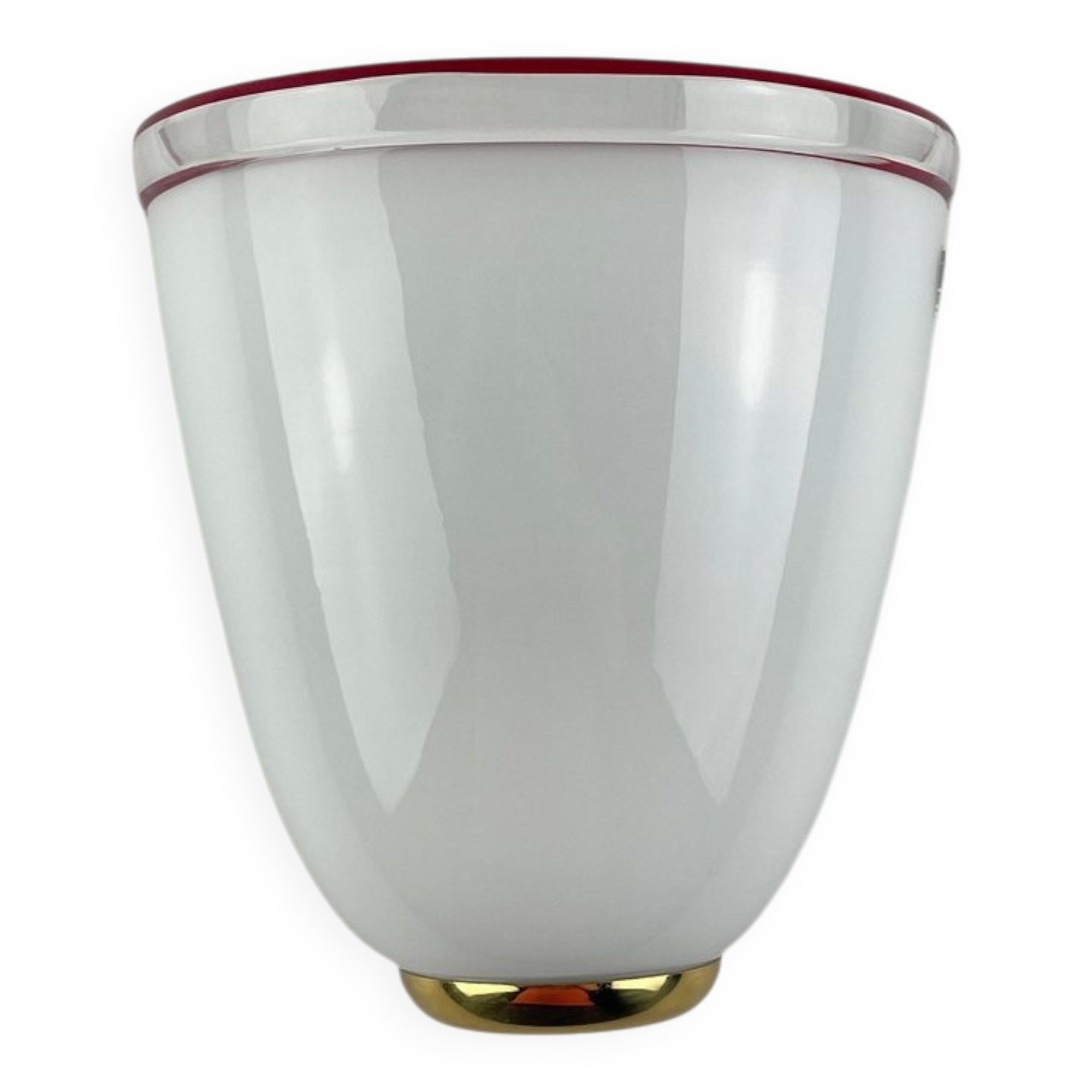 White and Red Murano Wall Light by Itre, Italy, 1980s
