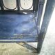 Blue rattan shelf
