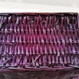 Vintage wicker picker basket