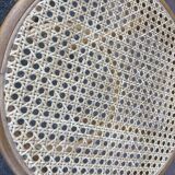 Vintage curved wood stool