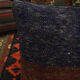 Handmade Blue and Burgundy Cushion Cover- 41x41cm