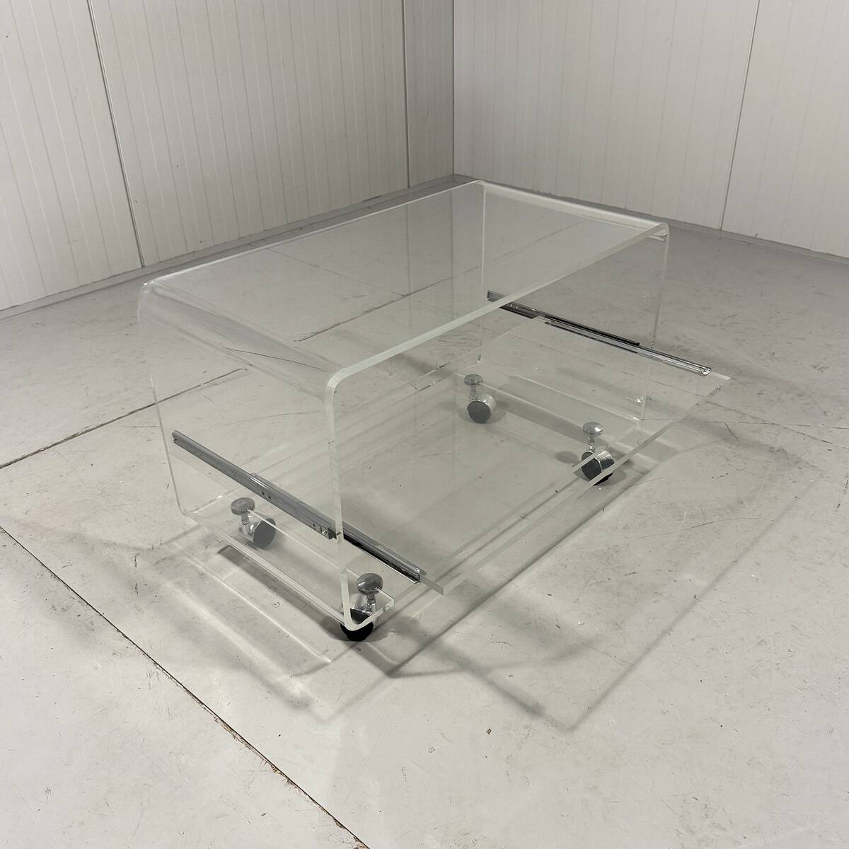 Plexiglass audio rack trolley 1960-70’s