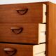 Four-drawer chest of drawers by Kai Kristiansen for Feldballes Møbler