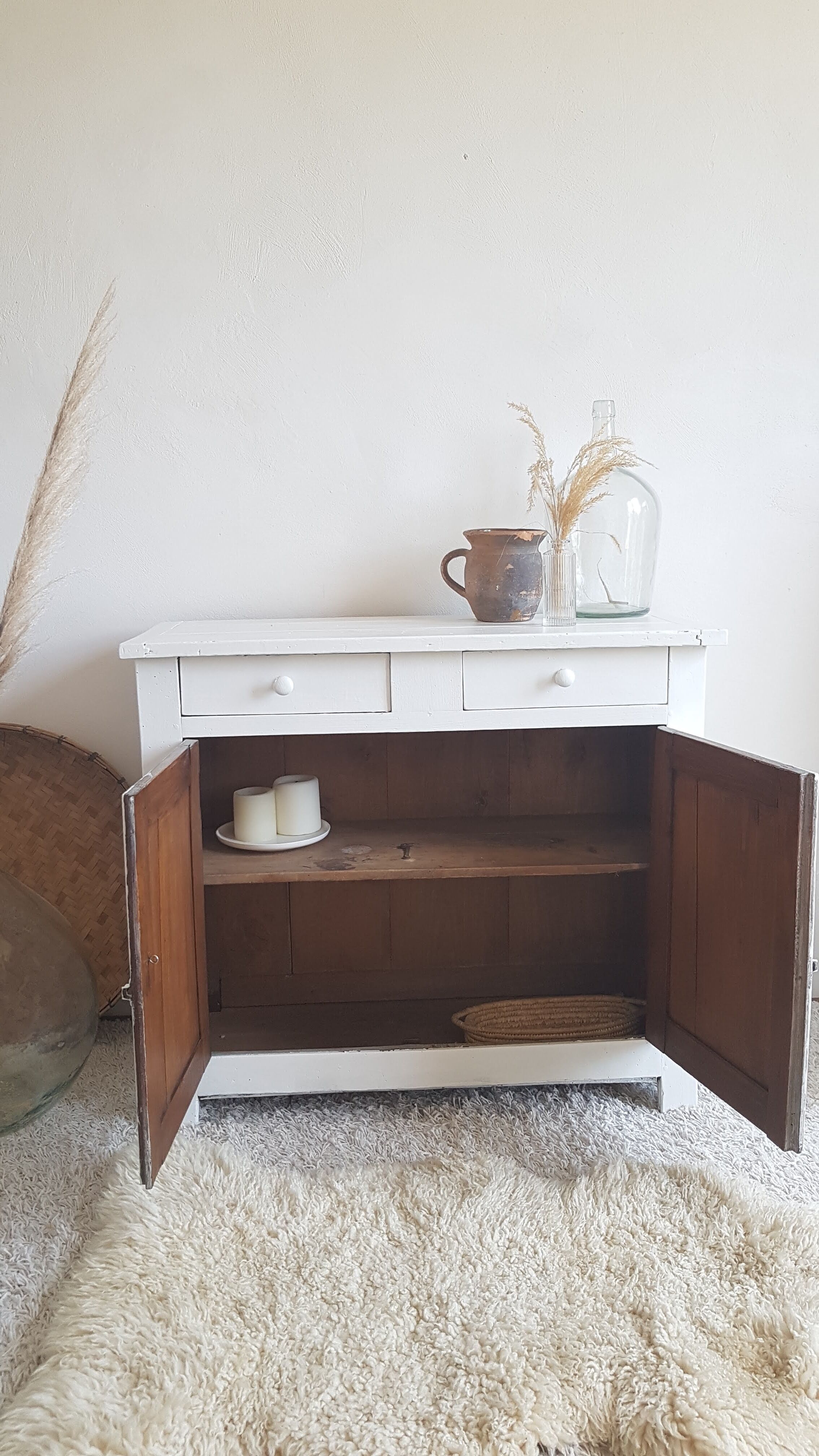 Old White Parisian Buffet