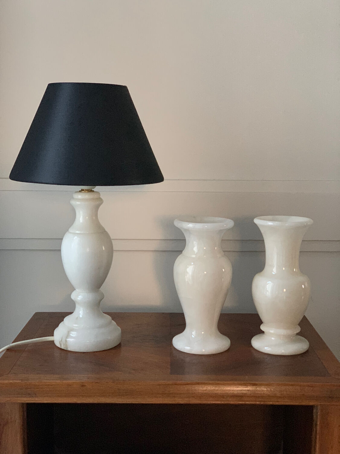 Vintage alabaster lamp