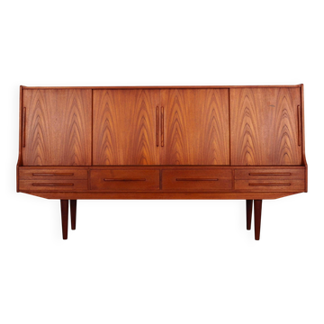 Teak highboard, Danish design, 1960s, production: Denmark