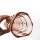 Vintage pink thick glass vase Luminarc France