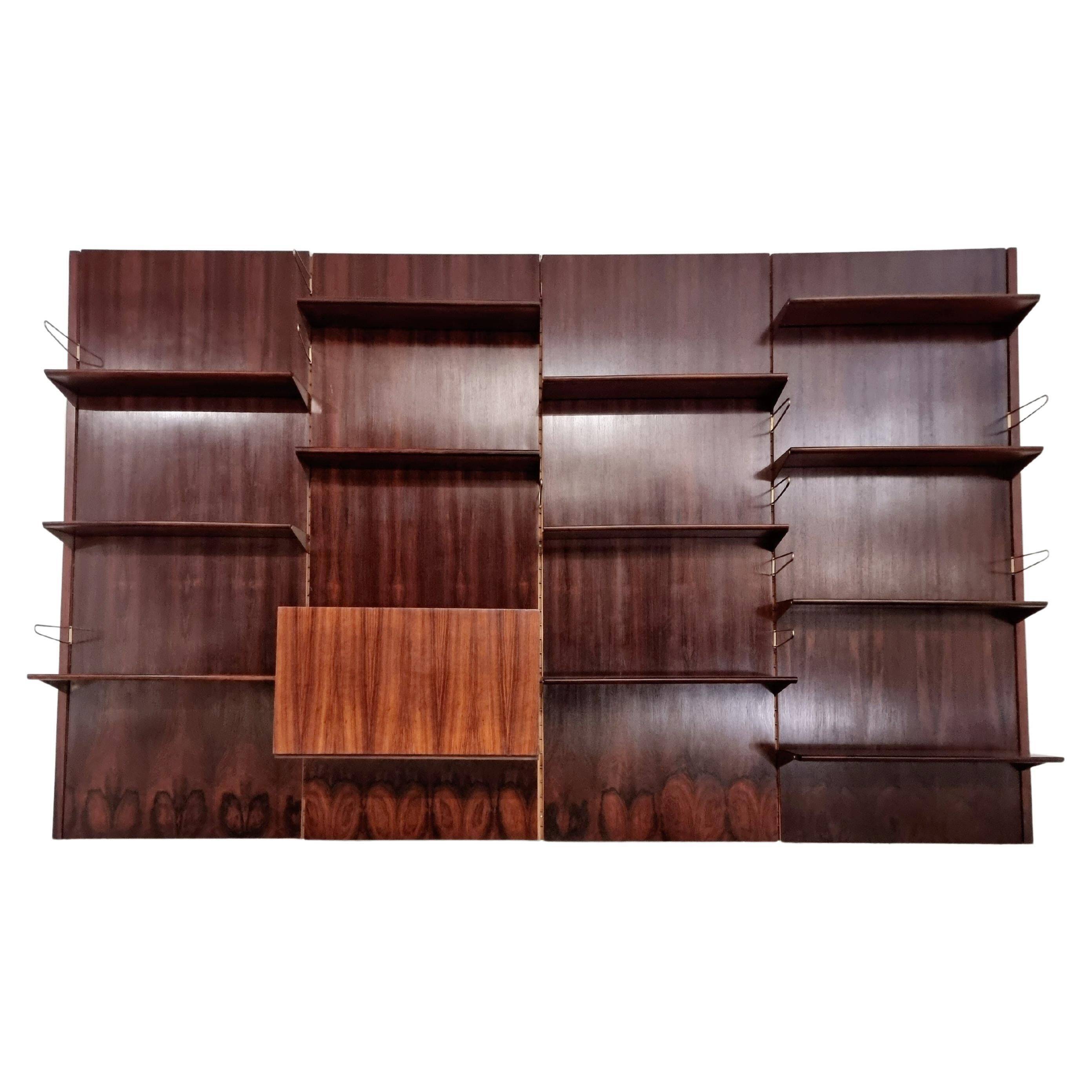 Wall unit by Finn Juhl for Bovirke, Denmark, 1960s.