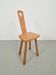 Dutch Brutalist Oak Plant Table or Stool, 1950s