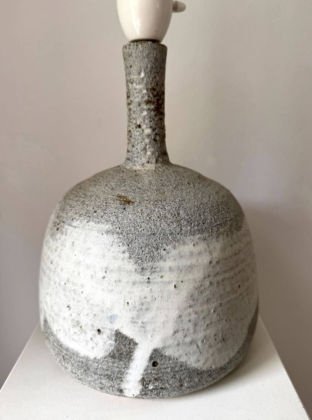 Danish Stoneware Table Lamp Visby / Tjæreborg: 1970s Scandinavian