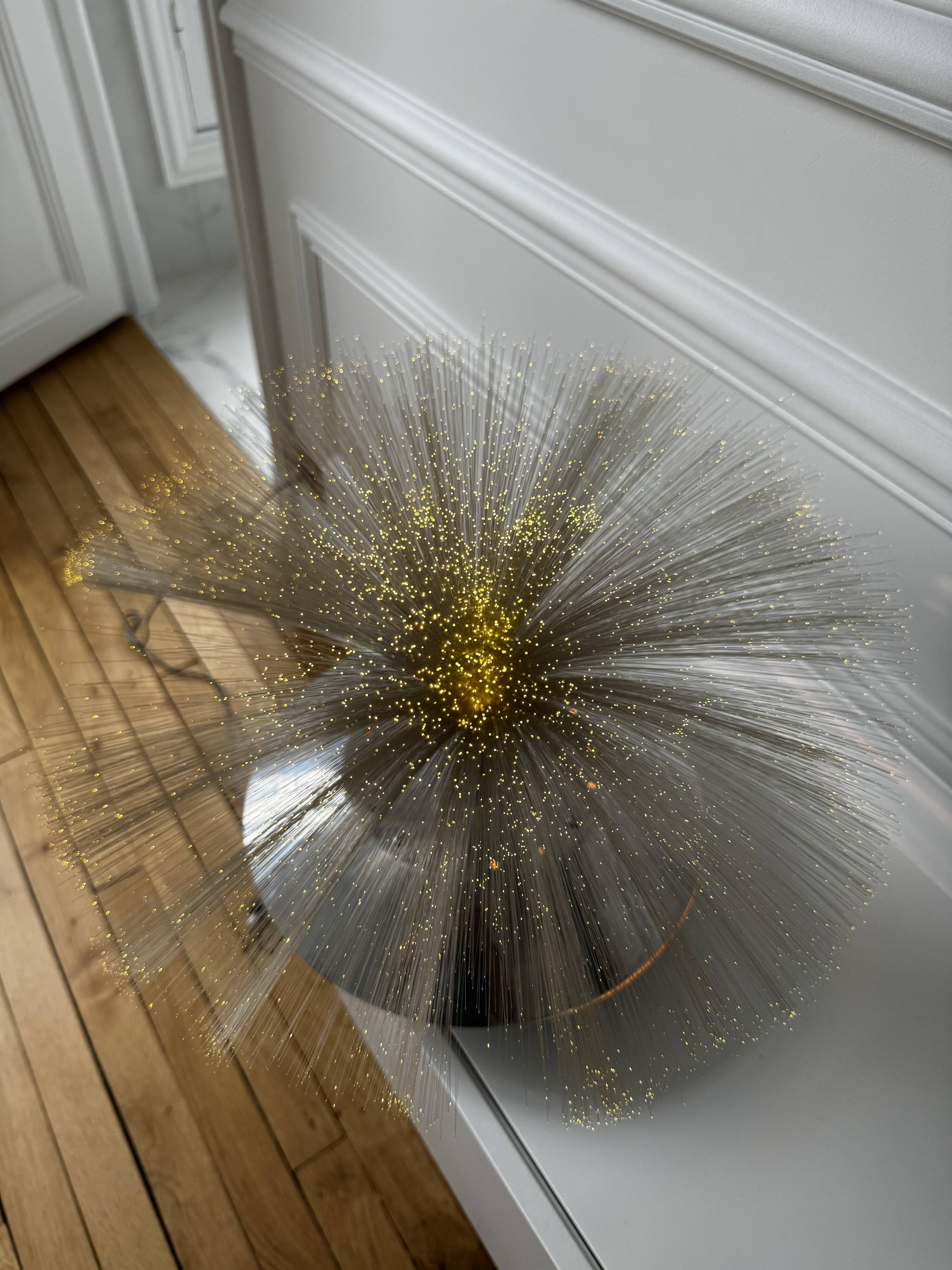 Vintage 70s cloud effect lamp